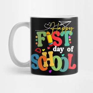 Happy First Day Of School Back To School Teacher Student Mug